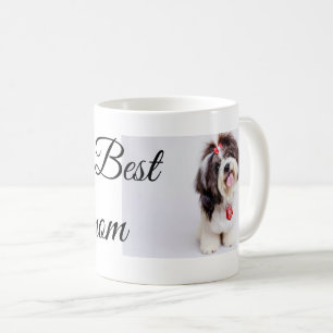 Mug Simple animal coloré ajouter nom photo chien maman