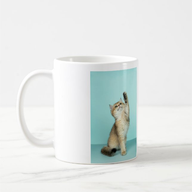 Mug Simple animal name details QR code add text photo (Gauche)