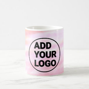 Mug Simple aquarelle minimale rose ajoutez logo entrep