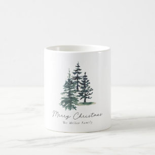 Mug Simple arbre de Noël élégant   Pin