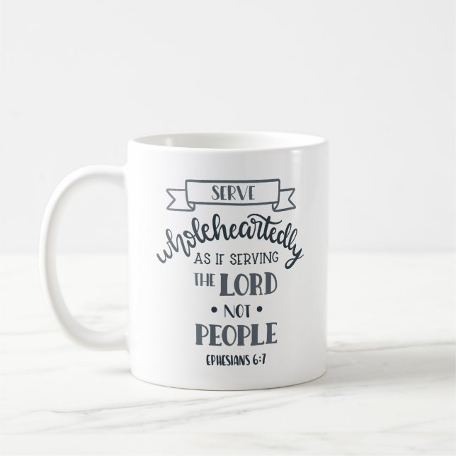 Mug Simple Bible chrétienne Verse Passe (Gauche)