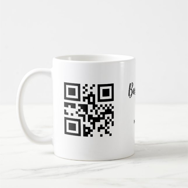Mug Simple business company website barcode QR add nam (Gauche)