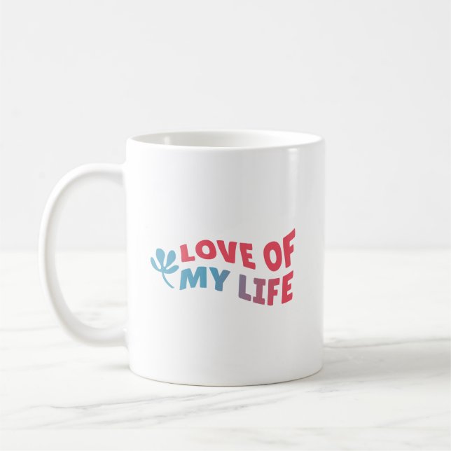 Mug Simple Charmant Amour Spécial de Ma Vie Propre (Gauche)