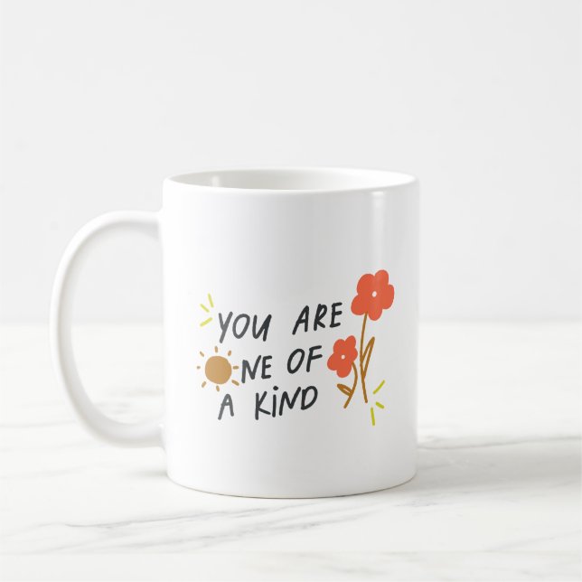 Mug Simple Charmant Ludique Manuscrit Joyeux Soleil (Gauche)