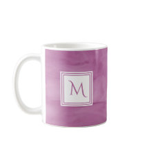 Simple clair violet subtil marbre moderne Monogram