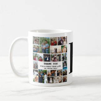 Mug Simple Collage de Photos | Souvenir de Monogramme