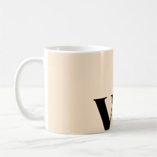 Mug simple couleur pastel personnalisée minimale solid