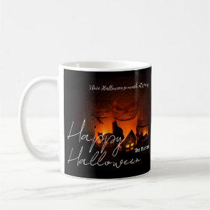 Mug Simple Éffrayant foncé Famille heureux Halloween