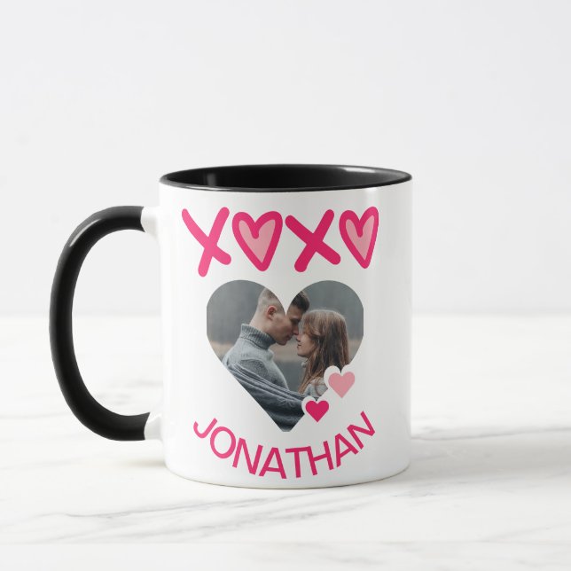 Mug Simple Élégant Mignon Amour Saint-Valentin Douce C (Gauche)