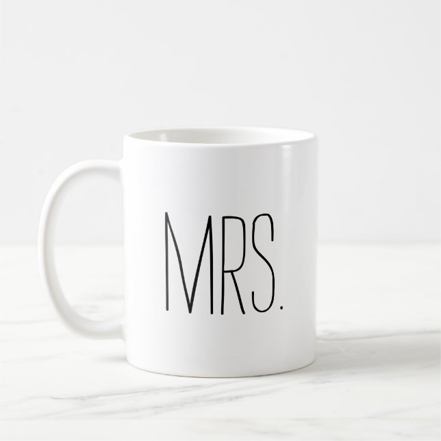 Mug Simple et sucré Personnalisé Mme. (Gauche)