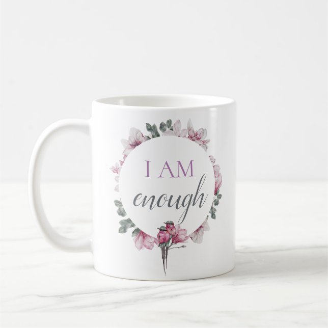 Mug Simple Inspiration Je Suis Suffisamment Affirmatio (Gauche)