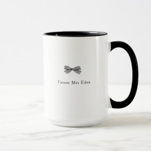 Mug Simple Joli Avenir De Bow Mme Fête des mariées Cad