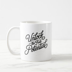 Mug Simple lettre manuscrite libère tout le potentiel