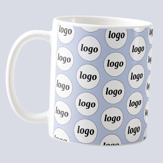 Mug Simple logo de l'entreprise de branding modèle ble (Simple logo pattern business branding promotional coffee mug)