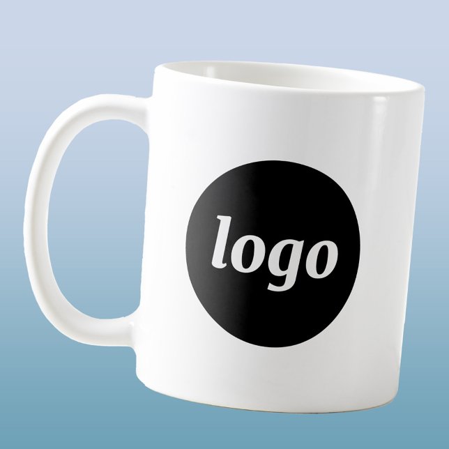 Mug Simple Logo Entreprise Marque Promotionnel (Simple logo business branding promotional coffee mug)
