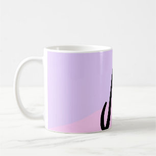 Mug simple logo monogramme minimal personnalisé