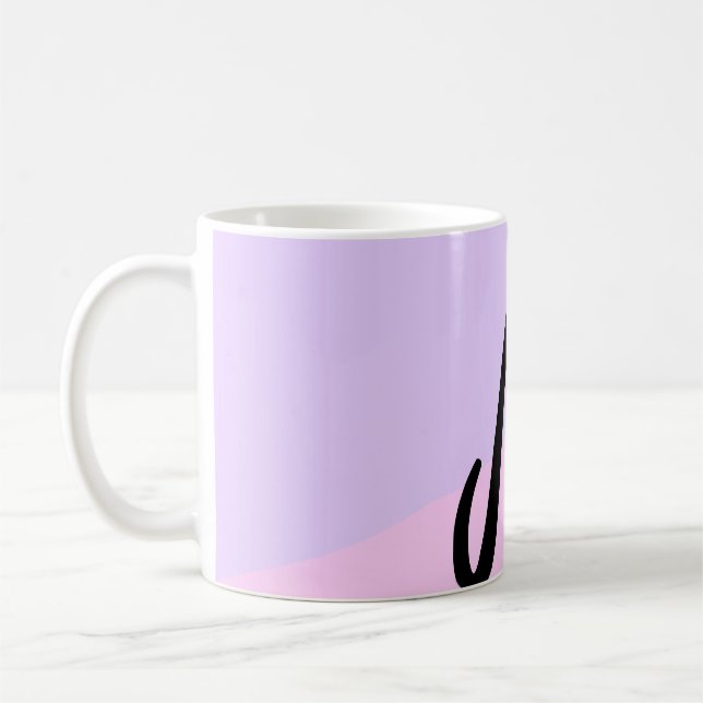 Mug simple logo monogramme minimal personnalisé (Gauche)