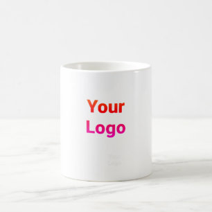 Mug Simple logo personnalisé élégant minimaliste ici e