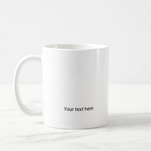 Mug Simple logo personnalisé élégant minimaliste ici e