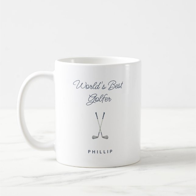 Mug Simple Meilleur Golfeur du Monde (Gauche)