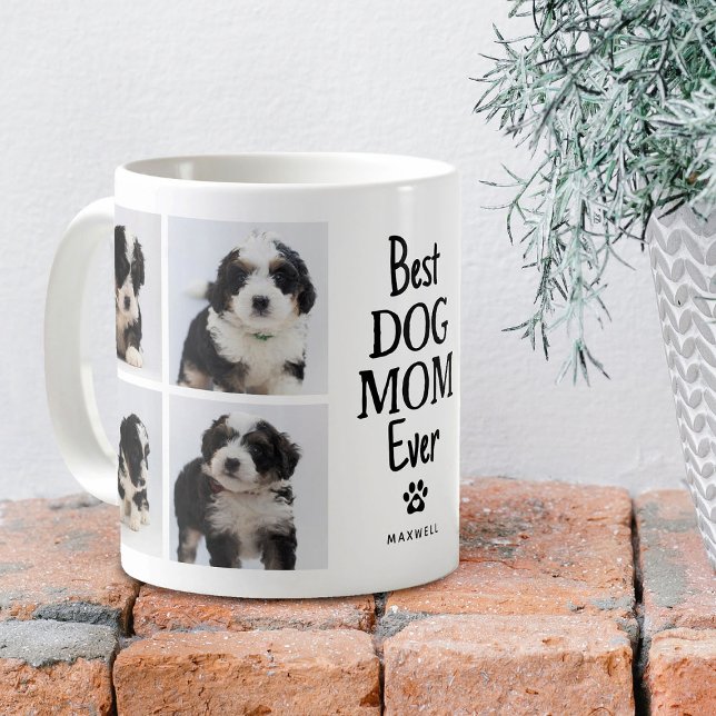 Mug Simple Meilleure Maman de Chien Ever Collage Photo (Créateur téléchargé)