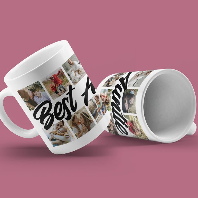 Mug Simple Meilleure Tante Jamais Collage Photo (Créateur téléchargé)