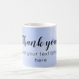 Mug simple minimal ajoutez votre texte photo merci eau