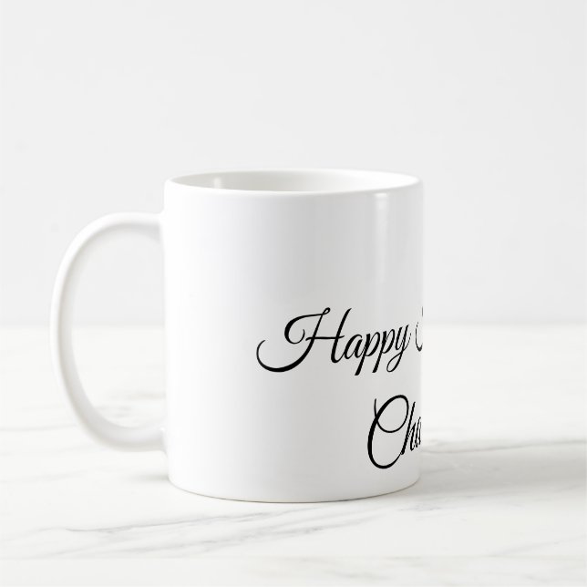 Mug SIMPLE MINIMAL.CUTIE AJOUTEZ NOM BÉBÉ joyeux Hallo (Gauche)