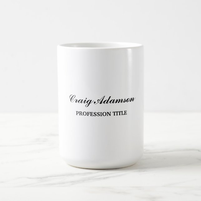 Mug Simple minimaliste classique élégant (Centre)