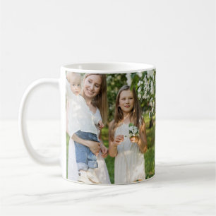 Mug simple minimum ajouter notre photo collage nom