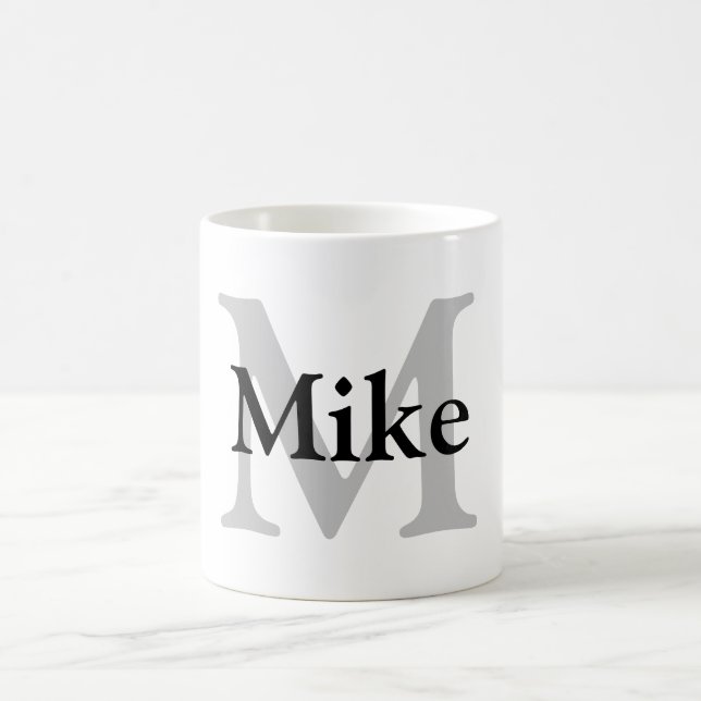 Mug simple minimum ajouter votre nom MONOGRAM GROOMSME (Centre)