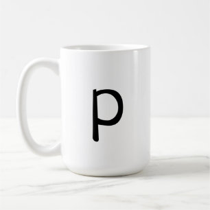 Mug simple minimum ajouter votre texte monogramme phot