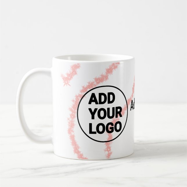 Mug Simple minimum q r code ajouter le logo code d'ana (Gauche)