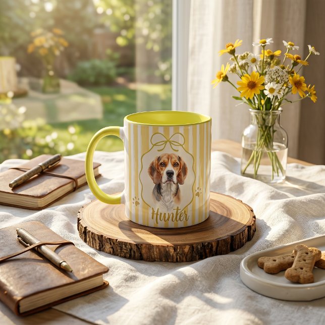 Mug simple moderne avec nom et photo de l'animal (Créateur téléchargé)