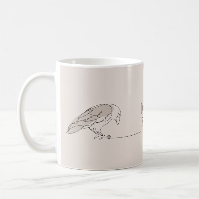 Mug Simple moderne deux oiseaux Fil brisé Coeurs brisé (Gauche)