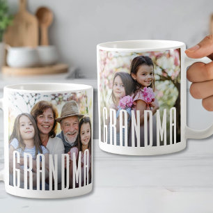 Mug Simple Moderne Photo de Grand-mère