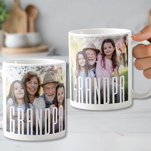 Mug Simple Moderne Photo de Grand-père