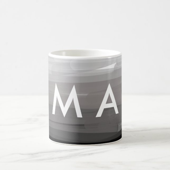 Mug Simple monogram add your name letter man minimal t (Centre)