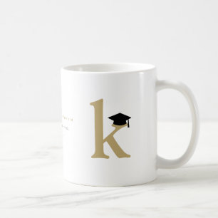 Mug Simple Monogramme Classique Moderne Casquette de R