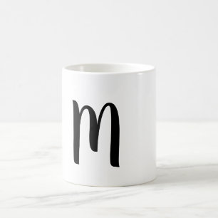 MUG SIMPLE MONOGRAMME MINIMAL ÉLÉGANT PORTE - CLÉ