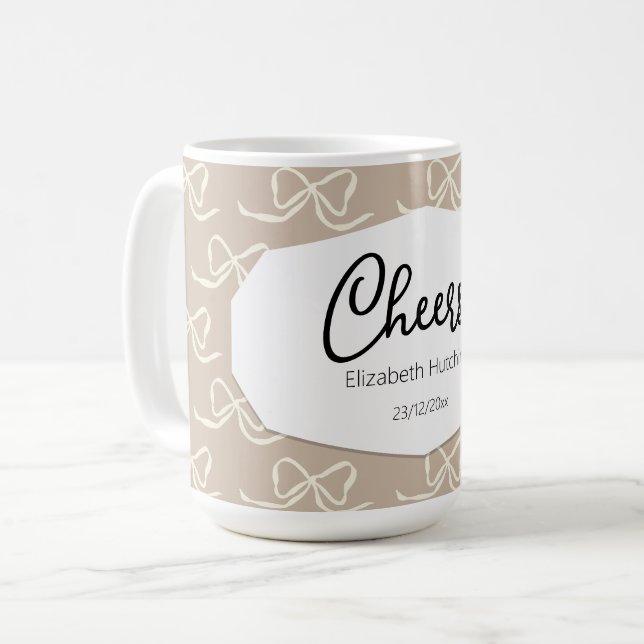 Mug Simple motif de nœud moderne (Devant gauche)