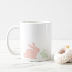 Mug Simple Pastel Maman et Enfant Lapin