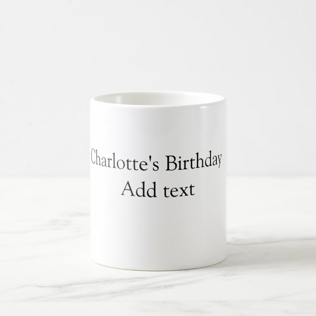 Mug Simple petit bébé mignon pour enfant Ajouter un an (Centre)