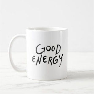 Mug Simple Positivité Minimaliste Bonne Énergie Gras