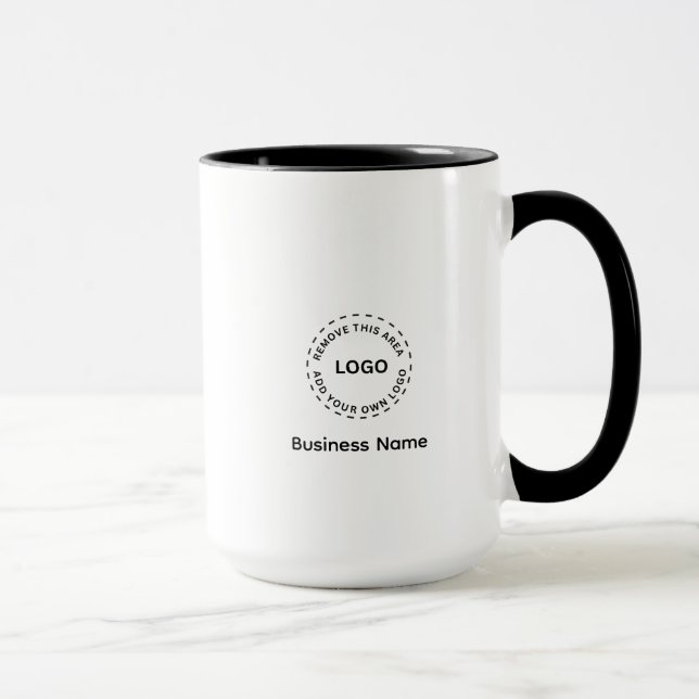 Mug Simple Professionnel Créez Votre Combiné de Logo P (Droite)