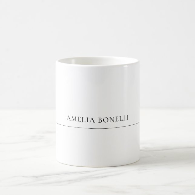 Mug Simple professionnel minimaliste classique (Centre)