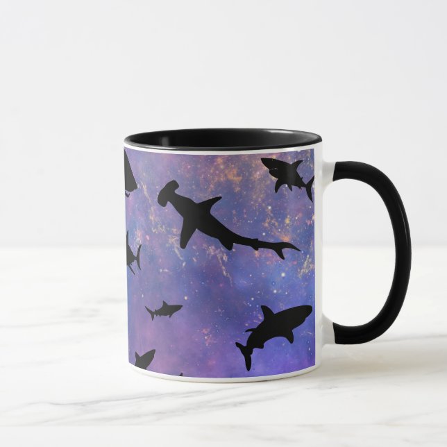 Mug Simple requin mâchoires baleine motif de galaxie o (Droite)