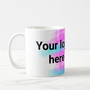 Mug Simple rouge pi aquarelle ajoutez votre logo texte