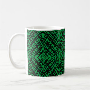 Mug Simple Scribble Carreaux miroir Vert