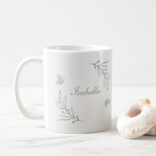 Mug Simple vert sauge botanique